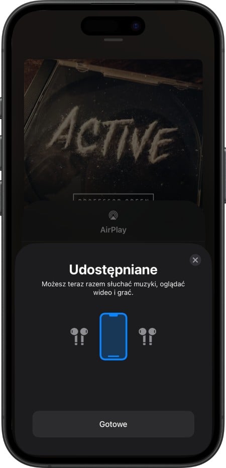Udostępnianie dźwięku za pomocą funkcji Audio Sharing