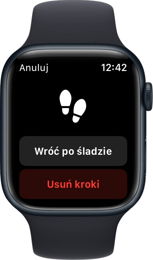 Apple Watch - Kompas - wróć po śladzie