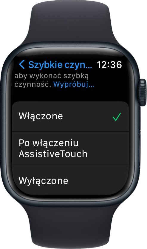 Apple Watch - szybkie czynności