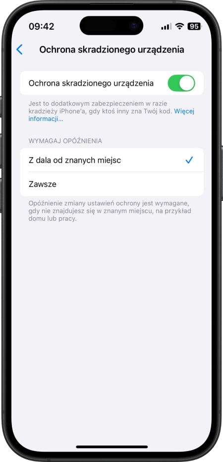 iPhone - ochrona skradzionego urządzenia