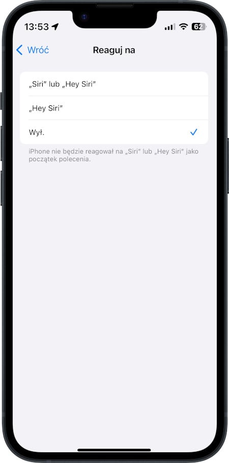 Jak wyłączyć Siri na iPhone