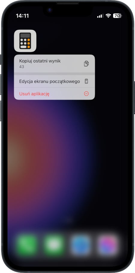 iPhone - Usuwanie aplikacji z poziomu ekranu głównego