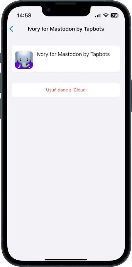 iPhone - Usuwanie aplikacji za pośrednictwem usługi iCloud