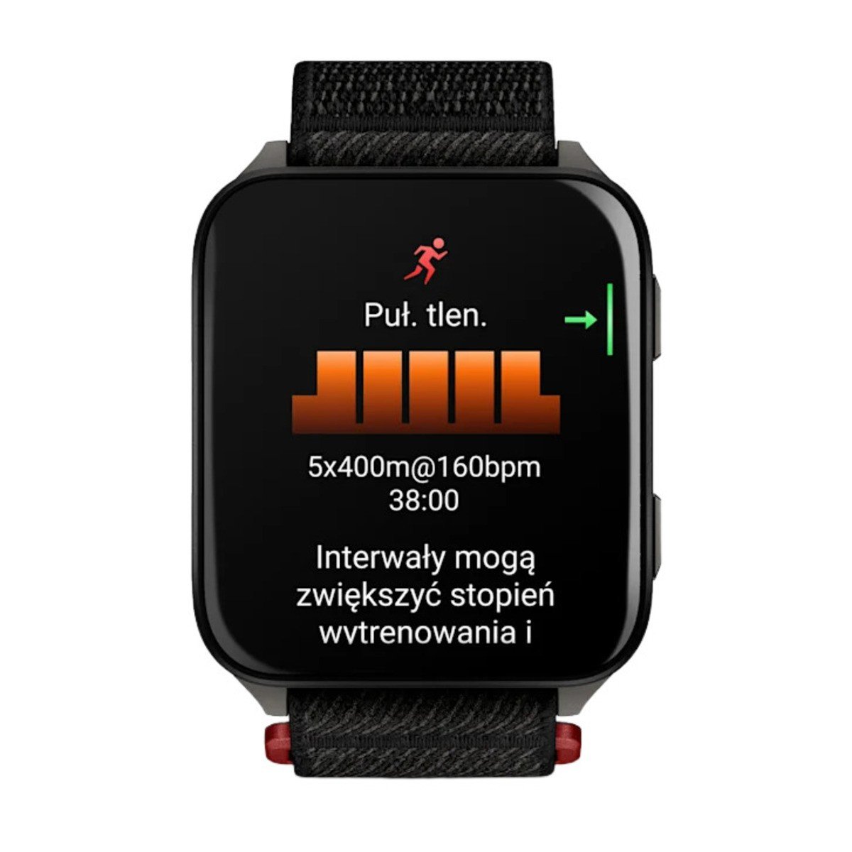 Venu X1 Black z tytanowym deklem w kolorze Slate i nylonowym paskiem ComfortFit w kolorze Black