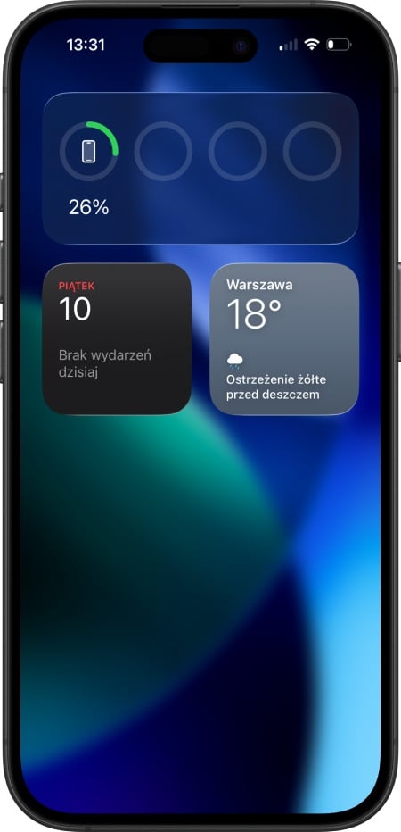 iOS - widok dzisiaj