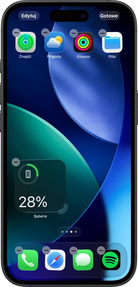 iOS - ekran główny