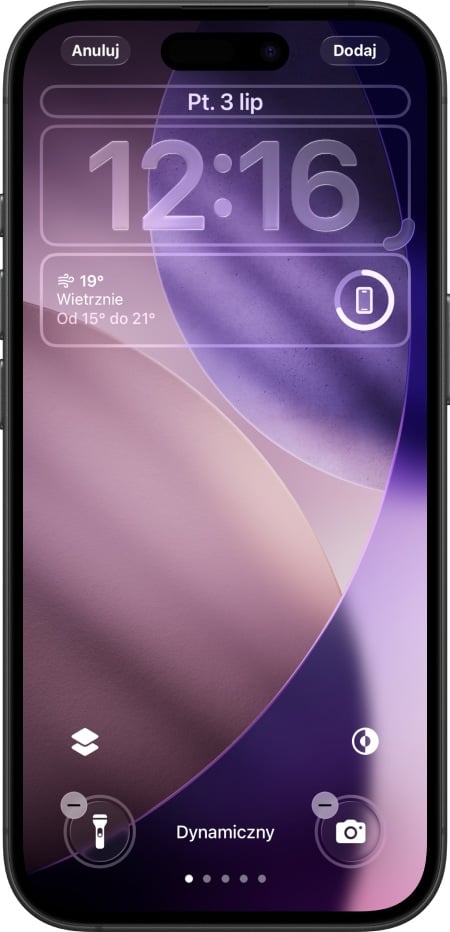 Fot. iOS - wybrane widżety