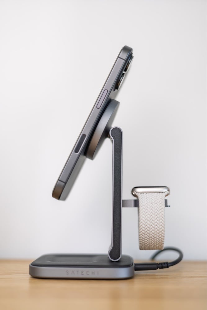 Satechi Foldable Charging Stand Składana ładowarka bezprzewodowa 3w1 Satechi Foldable Charging Stand Składana ładowarka bezprzewodowa 3w1