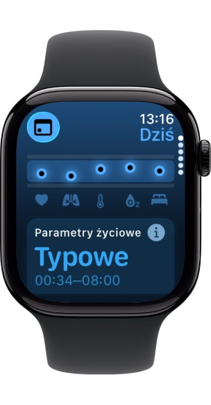 watchOS - parametry życiowe