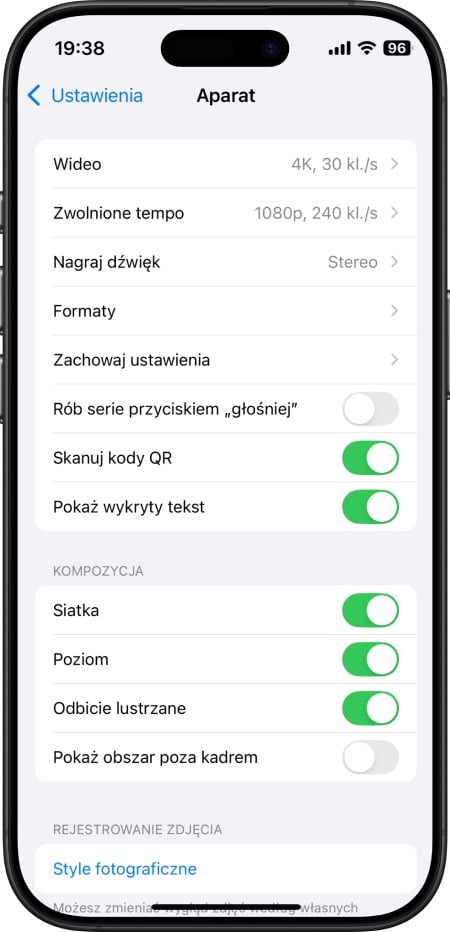 Włączenie siatki