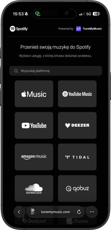 Przenieść swoją muzykę do Spotify