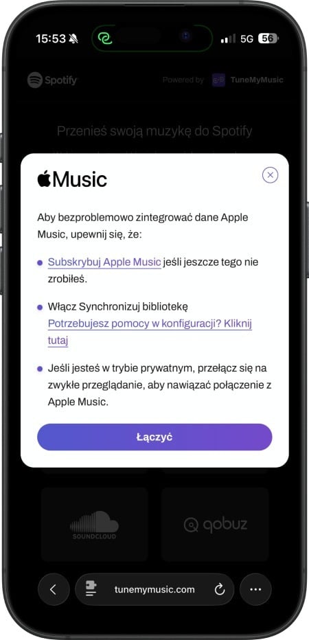 Przenoszenie muzyki z Apple Music do Spotify