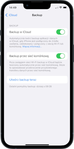 iPhone backup iCloud