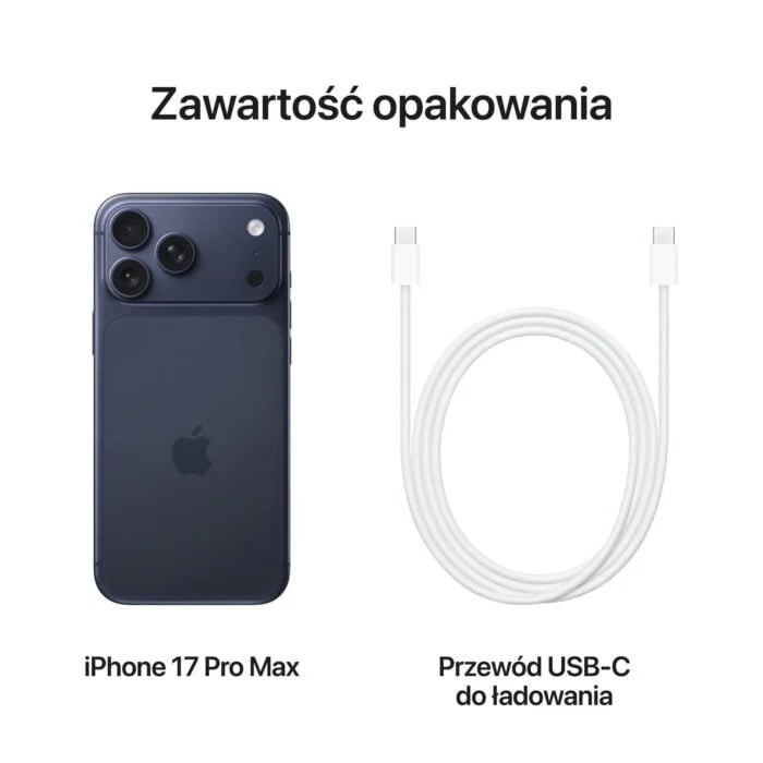 iPhone 17 Pro Max - zawartość opakowania