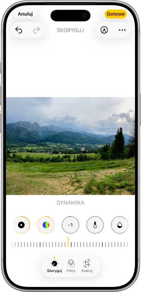 Zdjęcie gór i dolin