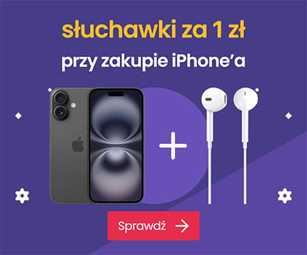 Kup Apple iPhone i dobierz słuchawki za 1 zł