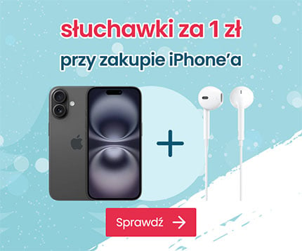 Kup Apple iPhone i dobierz słuchawki za 1 zł