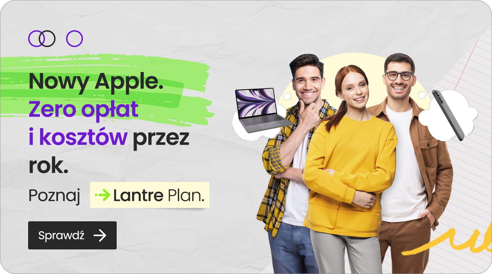 Lantre Plan – Nowy Apple. Zero opłat przez rok!