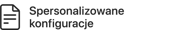 Spersonalizowane konfiguracje