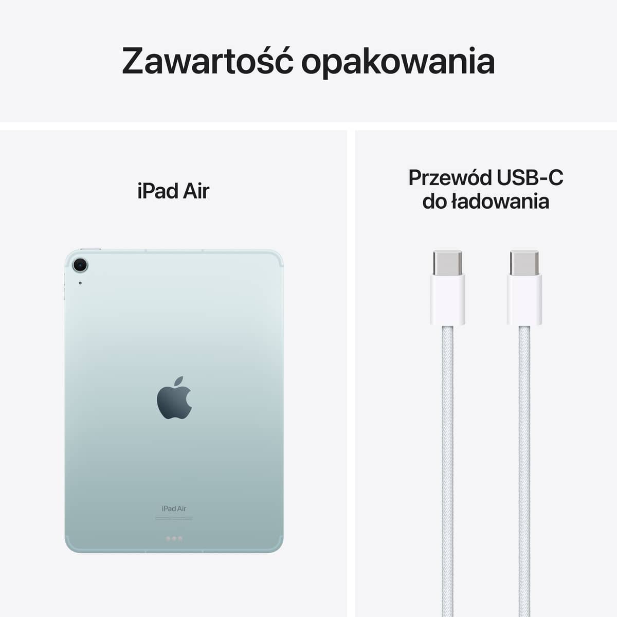 11 calowy iPad Air M2 - Zawartośc opakowania