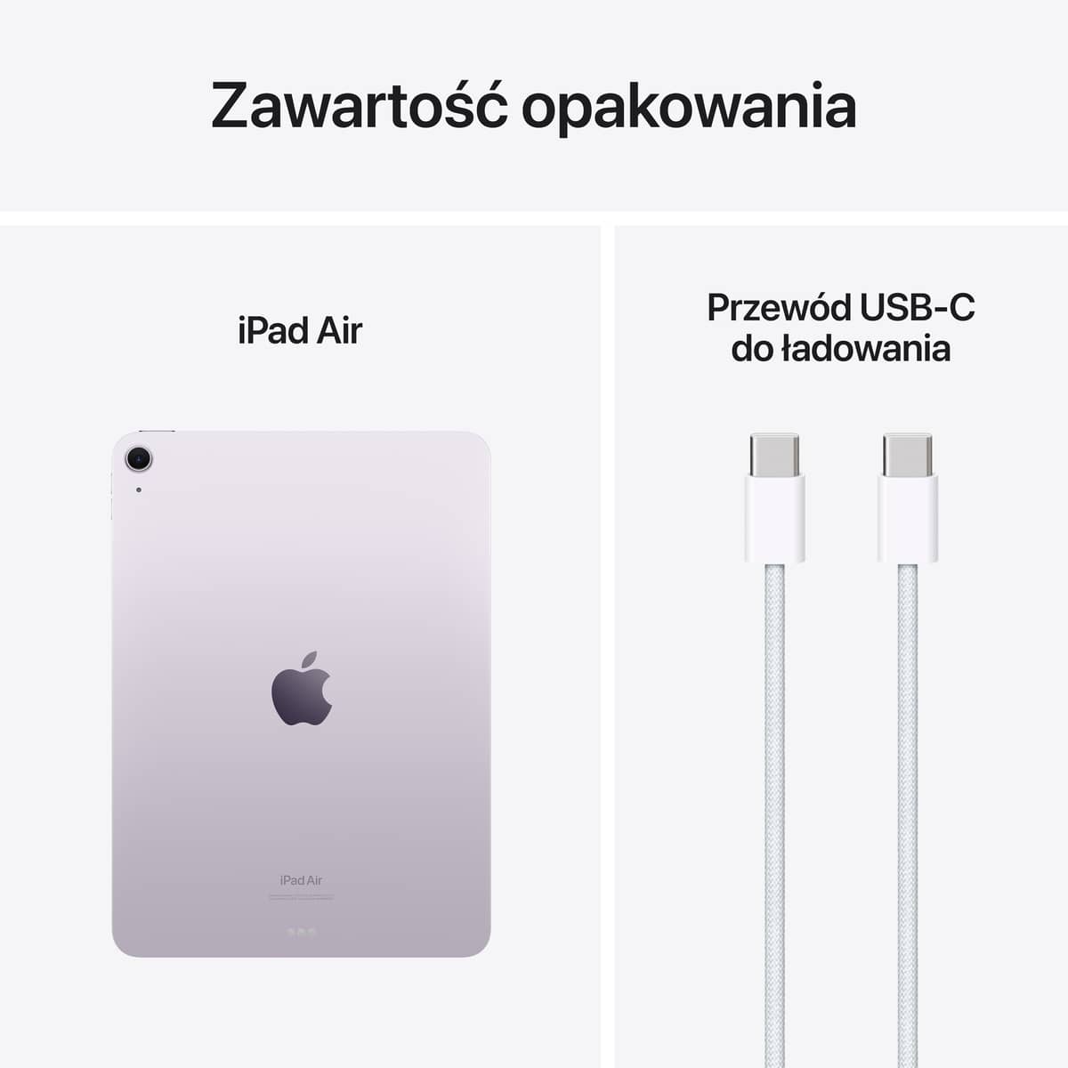 11 calowy iPad Air M2 - Zawartośc opakowania