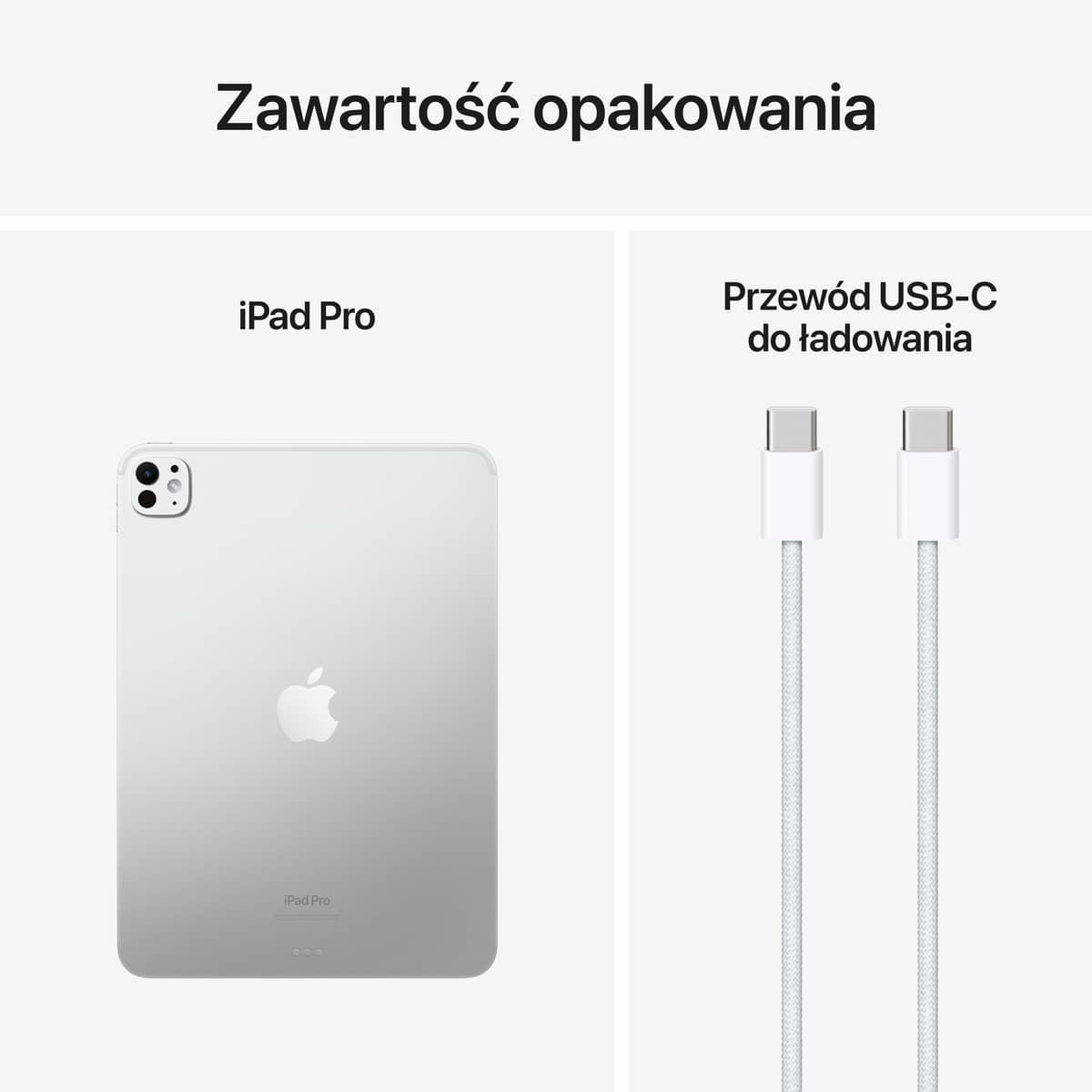 11 calowy iPad Pro M4 - Zawartość  opakowania