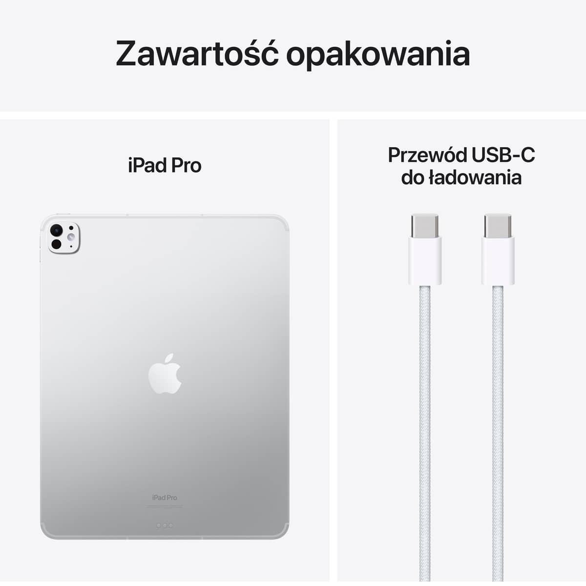 13 calowy iPad Pro M4 - Zawartość  opakowania