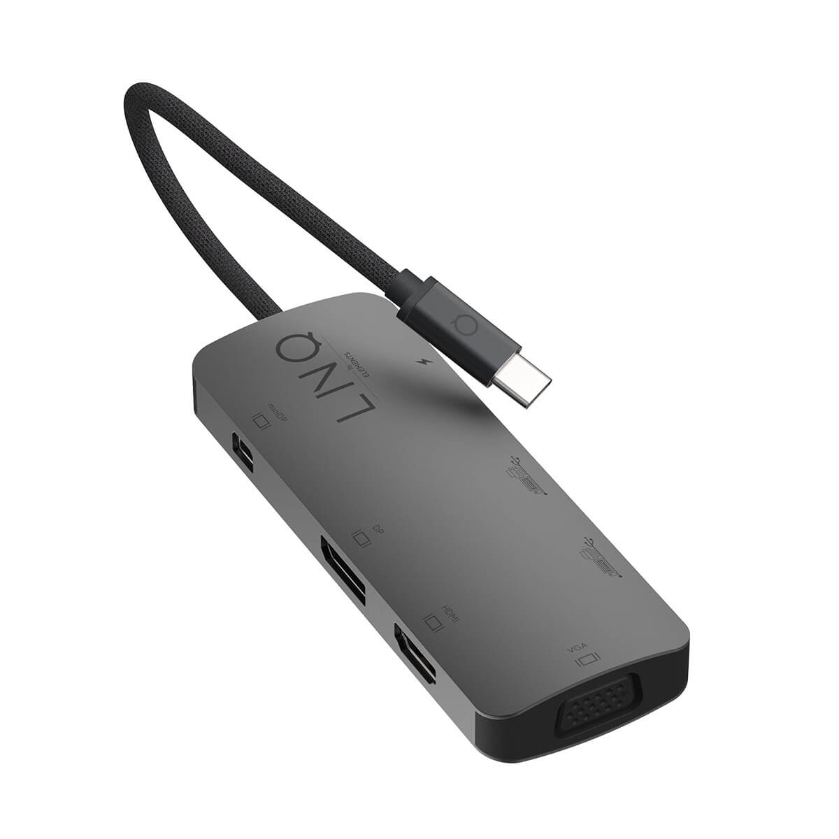 LINQ - Hub 7in1 USB-C HDMI Triple Display MST - Space Gray