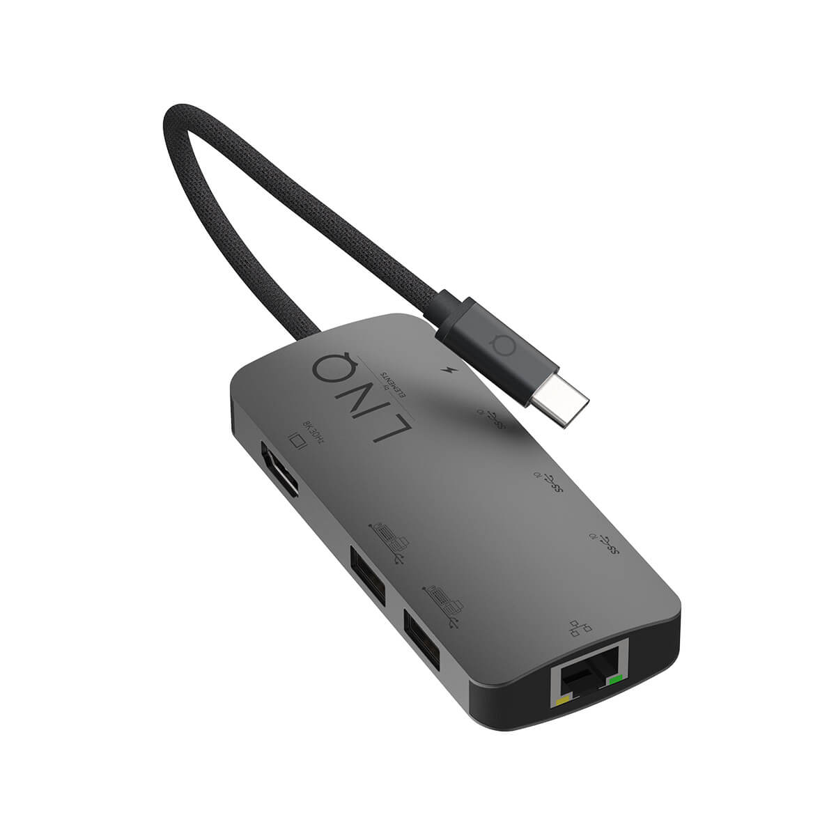 LINQ - Hub 8in1 8K Pro USB-C Multiport - Space Gray