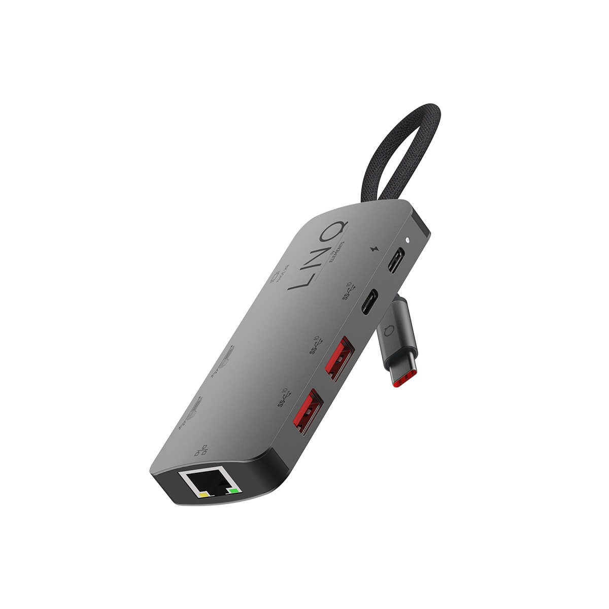 LINQ - Hub 8in1 8K Pro USB-C Multiport - Space Gray