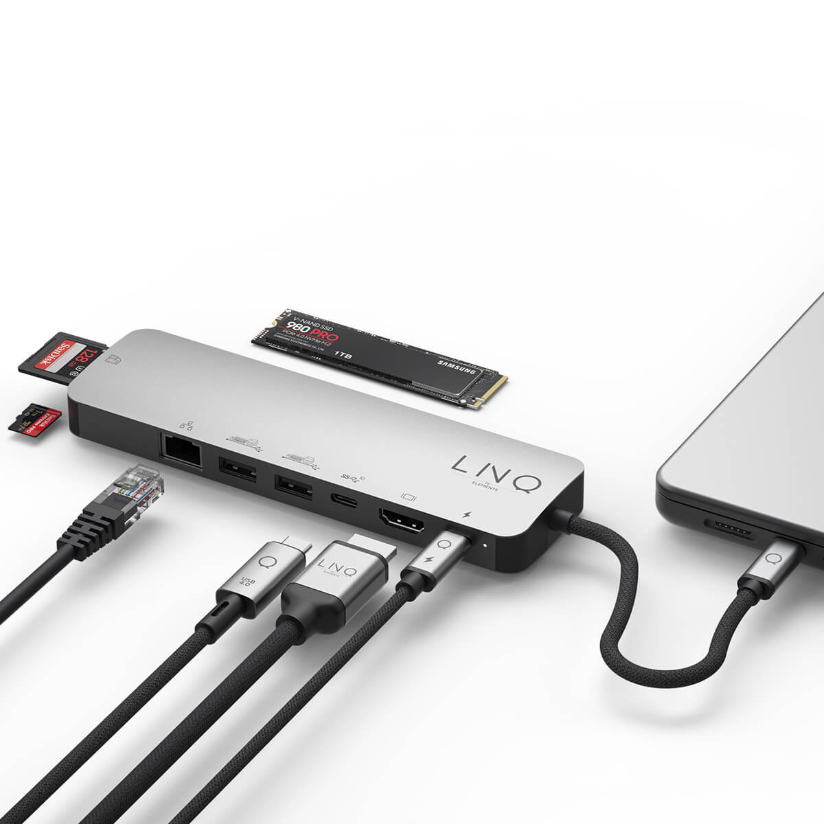 LINQ - Hub 9in1 SSD Pro USB-C Multiport - Space Gray