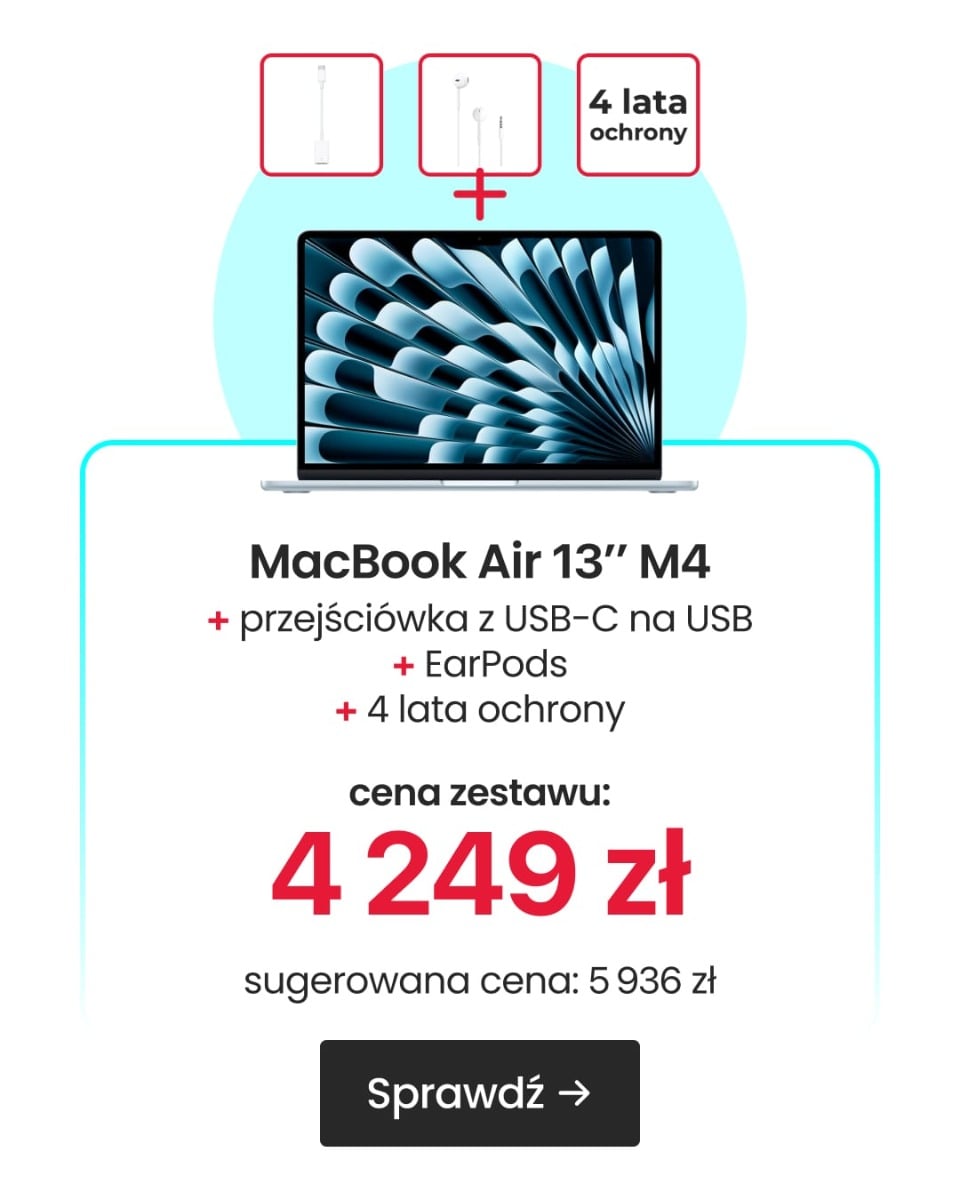 MacBook Air 13'' M4 zestaw