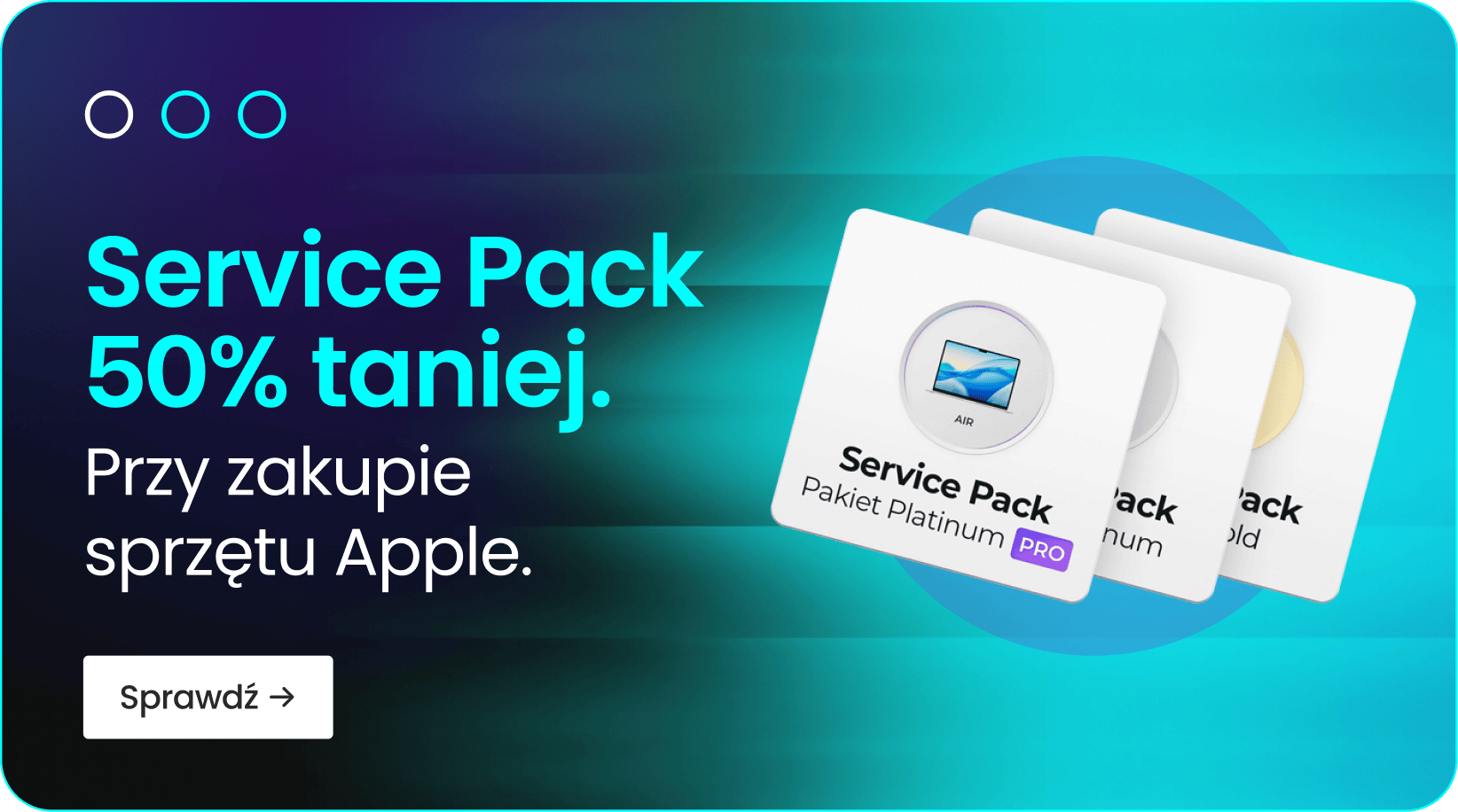 Service Pack 50% taniej przy zakupie sprzętu Apple