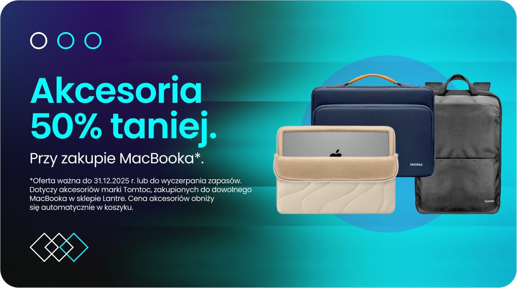 Akcesoria 50% taniej przy zakupie MacBooka Akcesoria 50% taniej przy zakupie MacBooka
