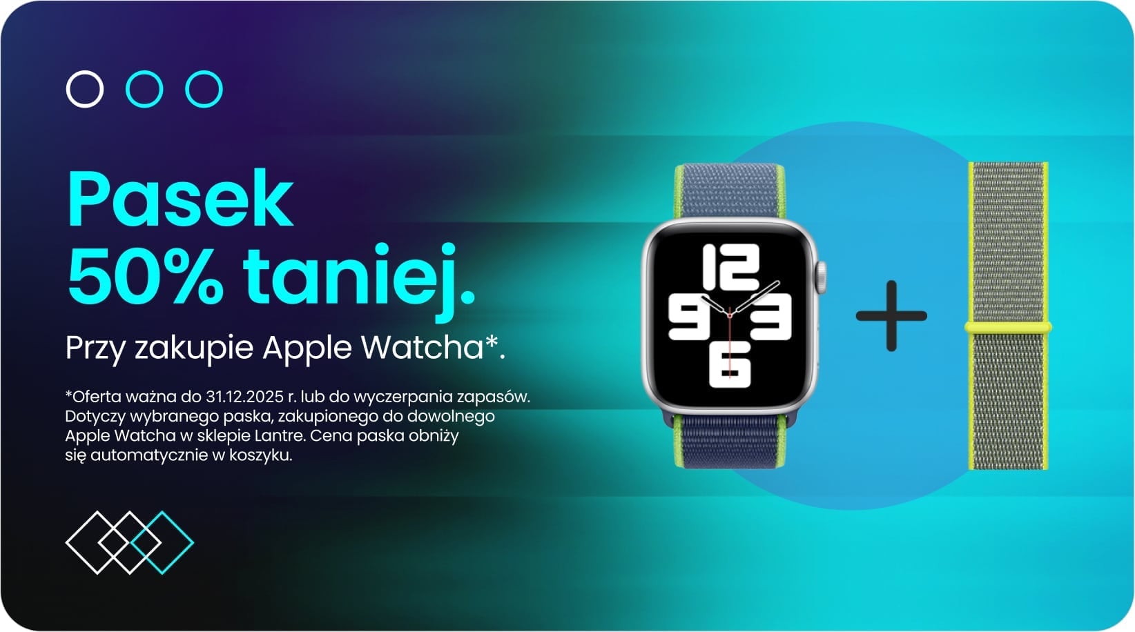 Pasek 50% taniej przy zakupie Apple Watcha Pasek 50% taniej przy zakupie Apple Watcha