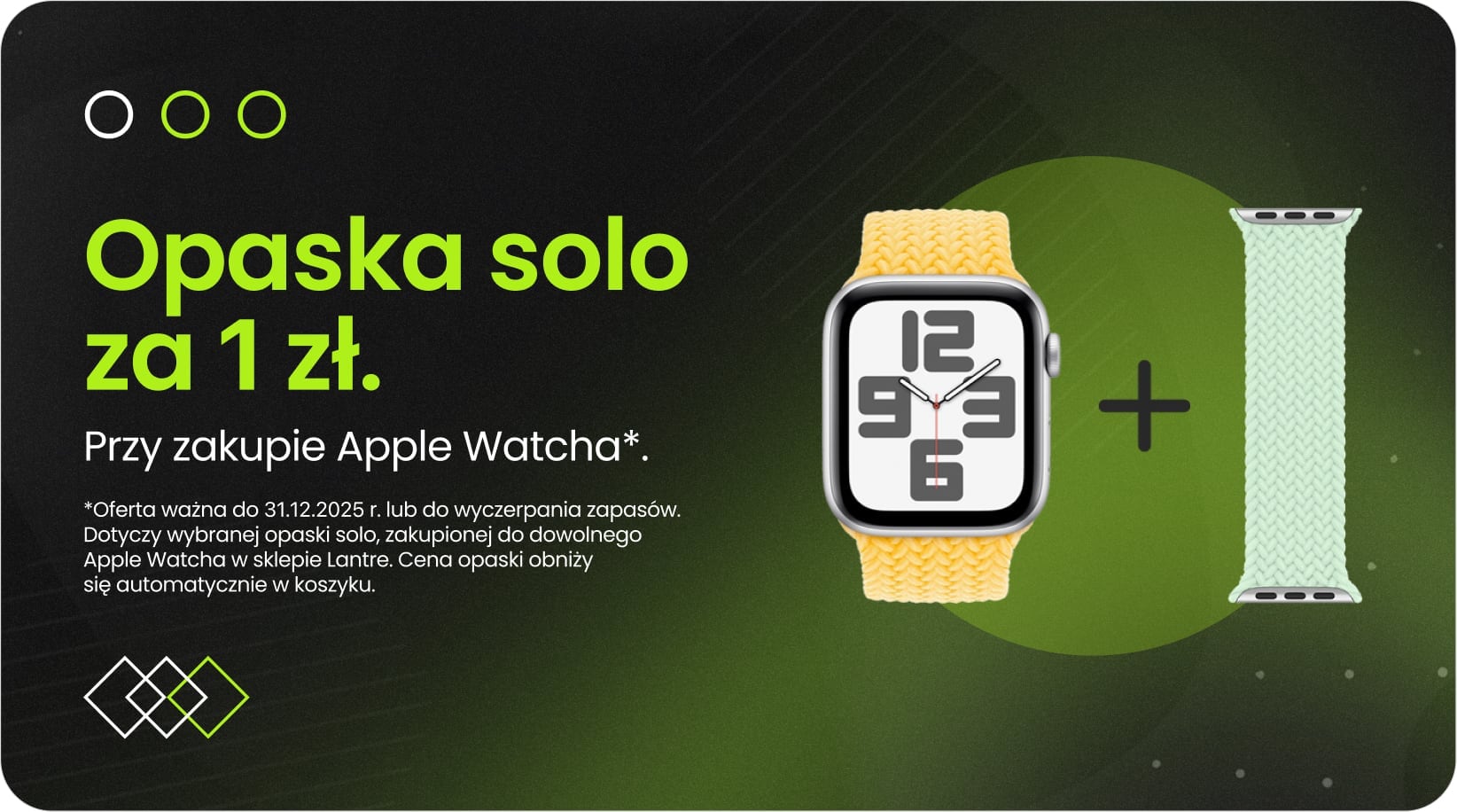 Opaska solo za 1 zł przy zakupie Apple Watcha