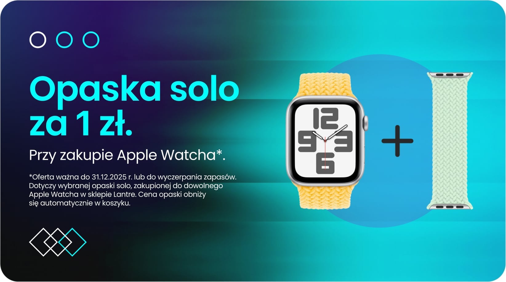 Opaska solo za 1 zł przy zakupie Apple Watcha Opaska solo za 1 zł przy zakupie Apple Watcha