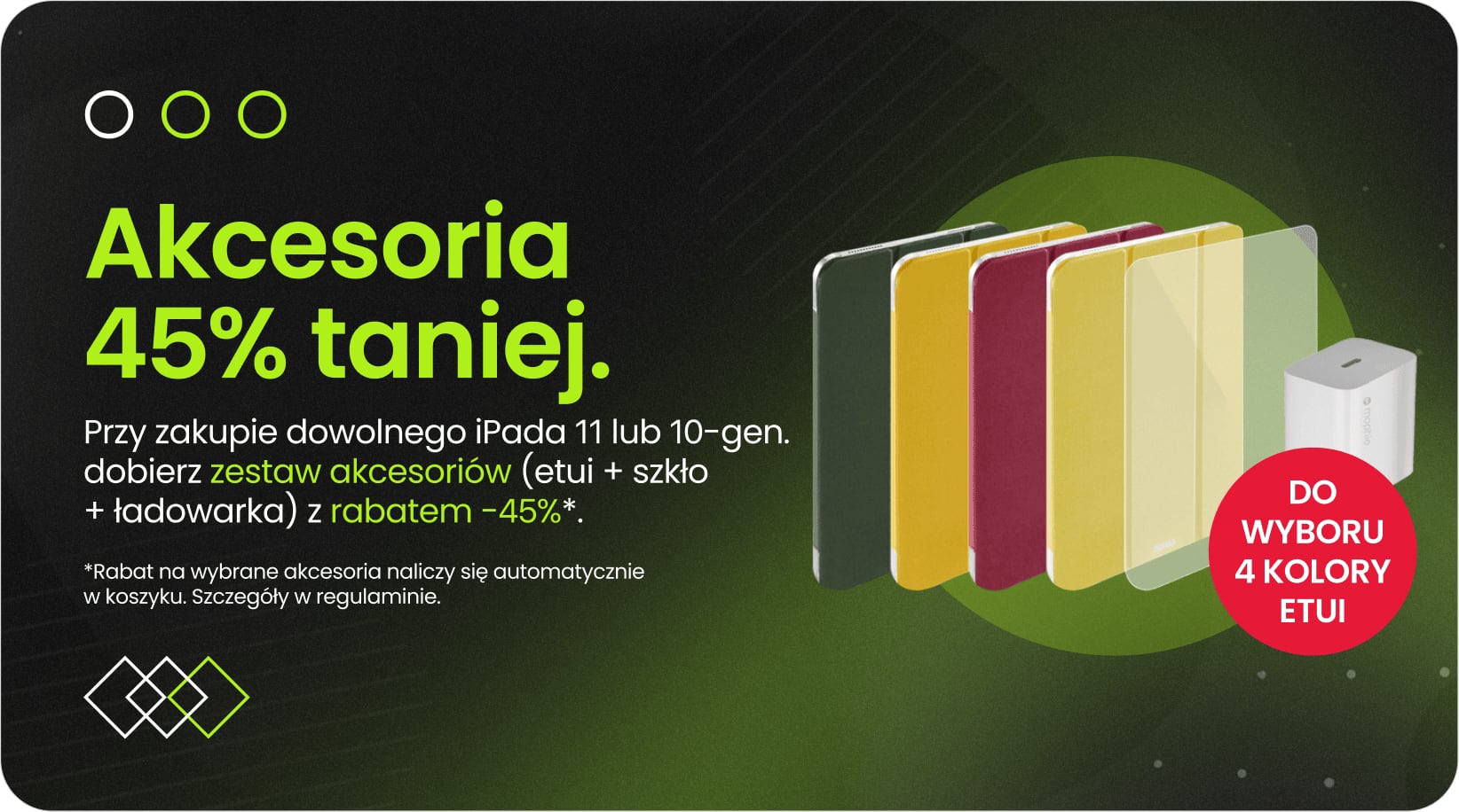 Akcesoria 45% taniej przy zakupie iPada 11 lub 10-gen.