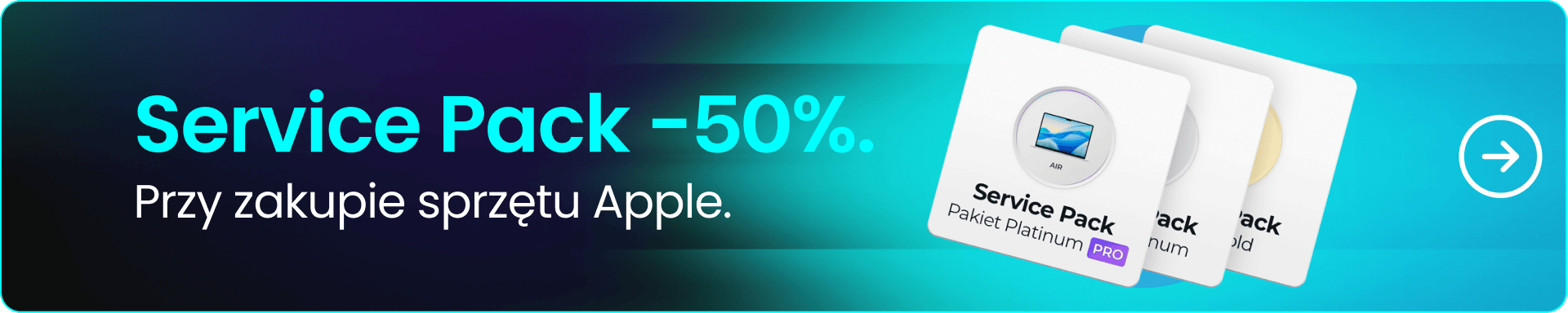 Service Pack 50% taniej przy zakupie sprzętu Apple