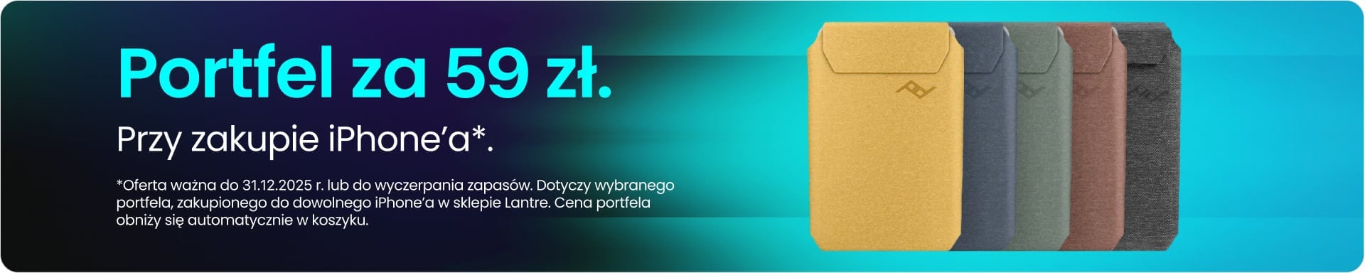 Portfel za 59 zł przy zakupie iPhone'a Portfel za 59 zł przy zakupie iPhone'a