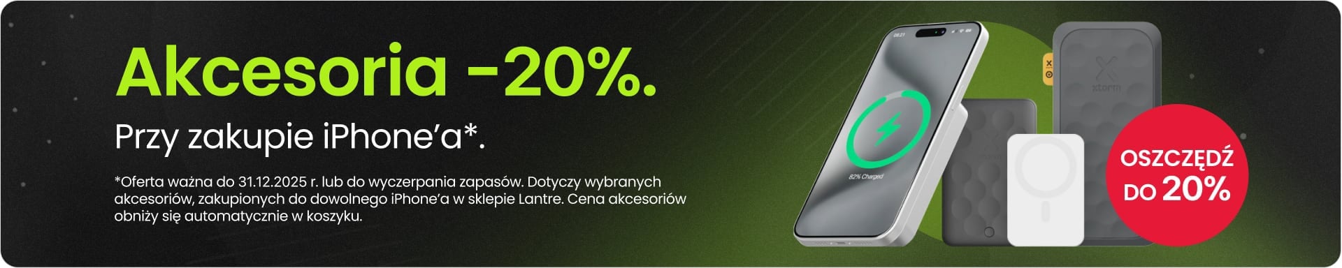 Akcesoria 20% taniej przy zakupie iPhone'a