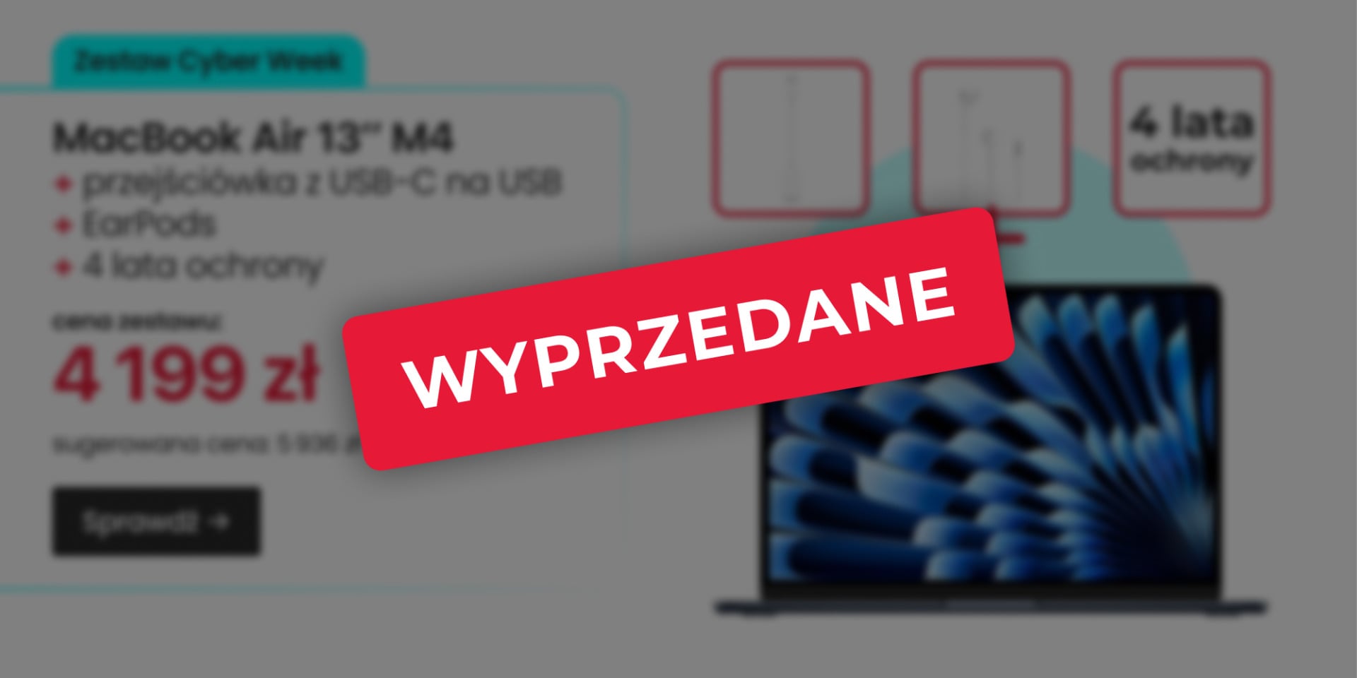 MacBook Air 13'' M4 zestaw