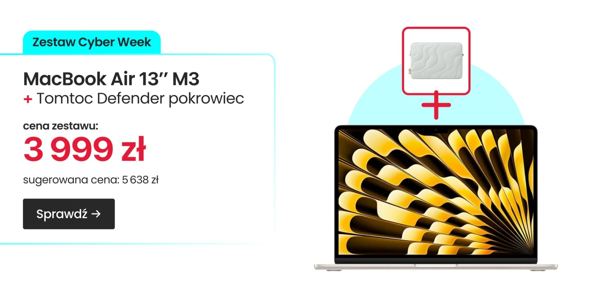 MacBook Air 13'' M3 zestaw