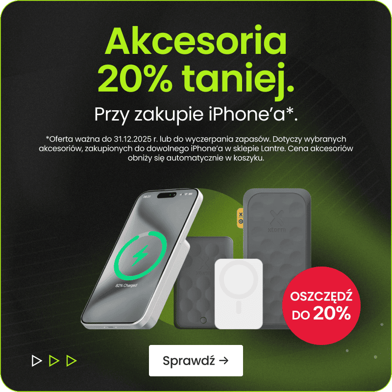 Akcesoria 20% taniej przy zakupie iPhone'a