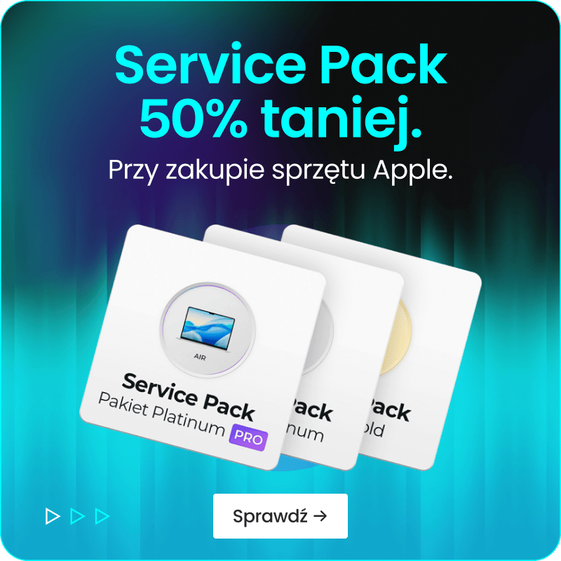 Service Pack 50% taniej przy zakupie sprzętu Apple