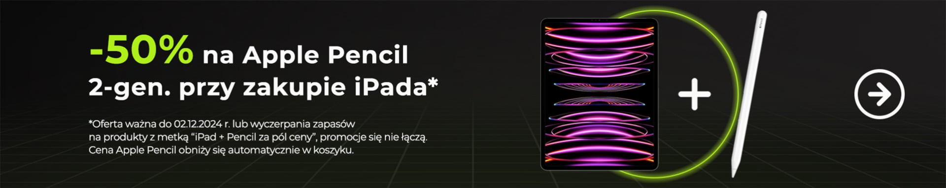 -50% na Apple Pencil 2-gen. przy zakupie iPada