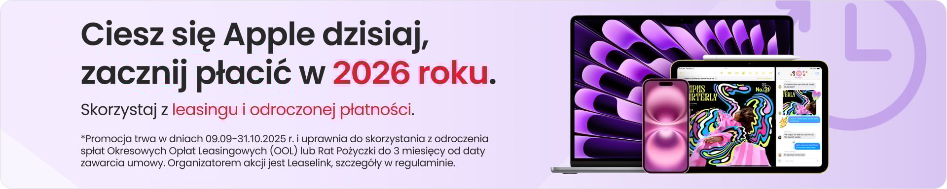 Ciesz się Apple dzisiaj, zacznij płacić w 2026 roku