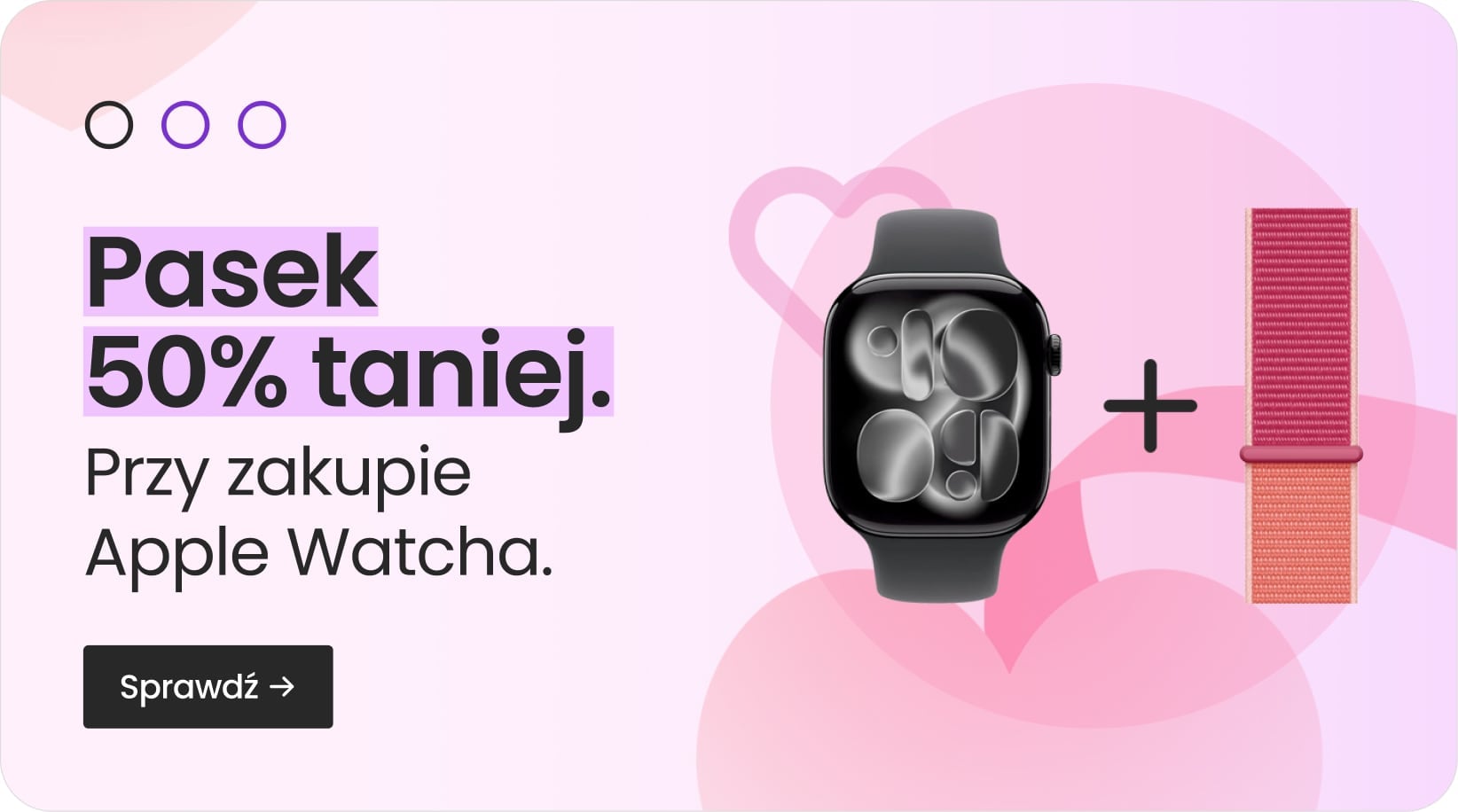 Pasek 50% taniej przy zakupie Apple Watcha
