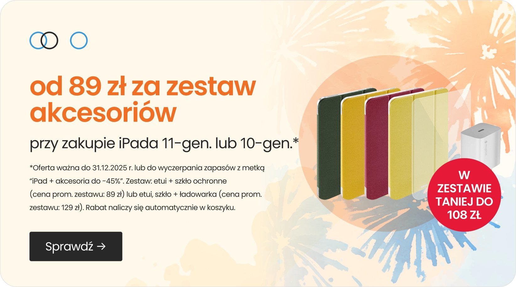od 89 zł za zestaw akcesoriów