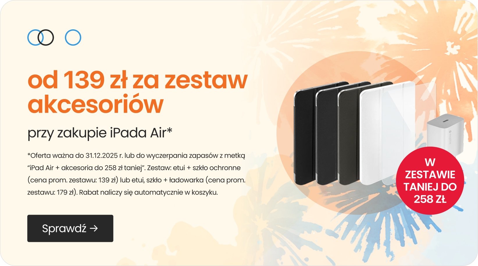 od 139 zł za zestaw akcesoriów